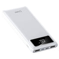 Portable Charger Battery Pack 10000mAh - Fast Charging Universal Power Bank with Dual USB Ports – USB Cables Included (White)